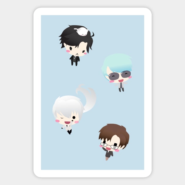 Mystic Messenger Chibi Party Magnet by Fovo Shop